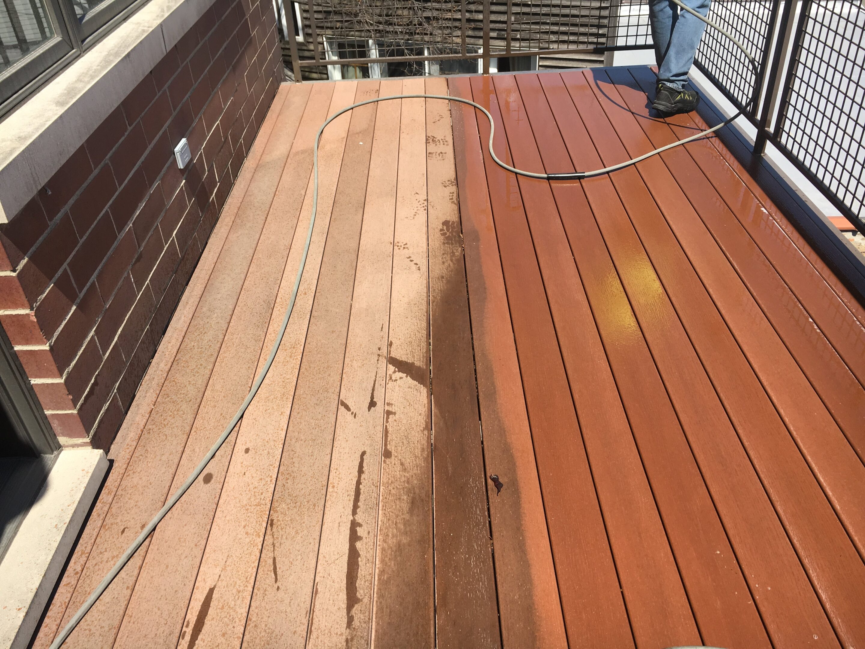Composite Deck Cleaning Lincoln Park Chicago