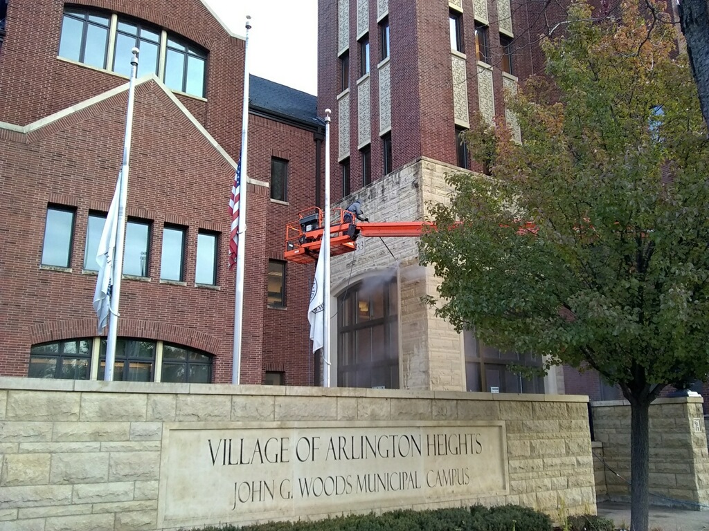 Building pressure washing Chicago