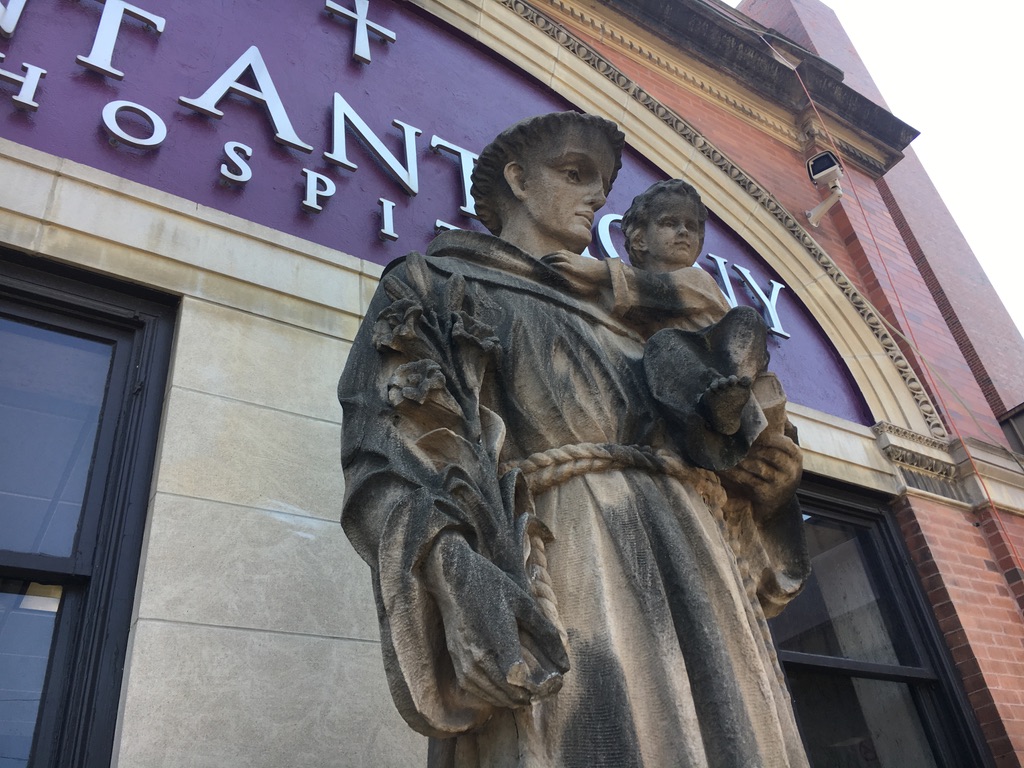 Limestone Statue Cleaning Chicago Before